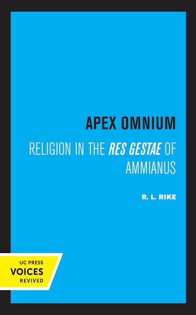 Book cover image for Apex Omnium ISBN: 9780520305939